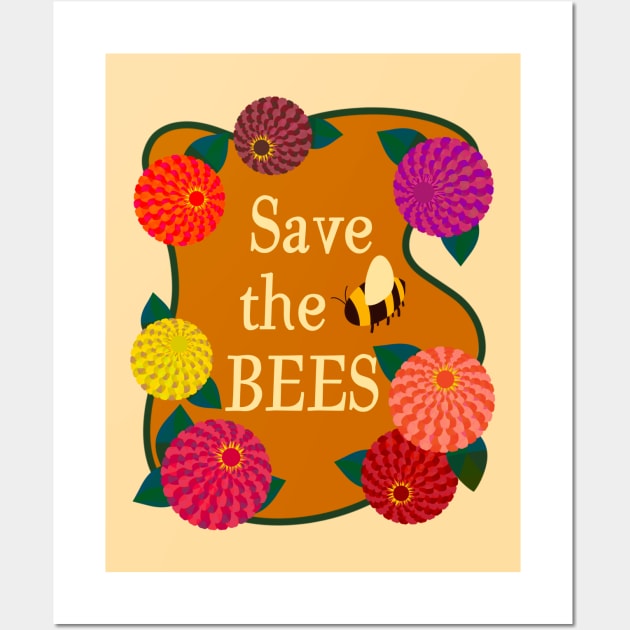 Save the Bees Wall Art by Obstinate and Literate